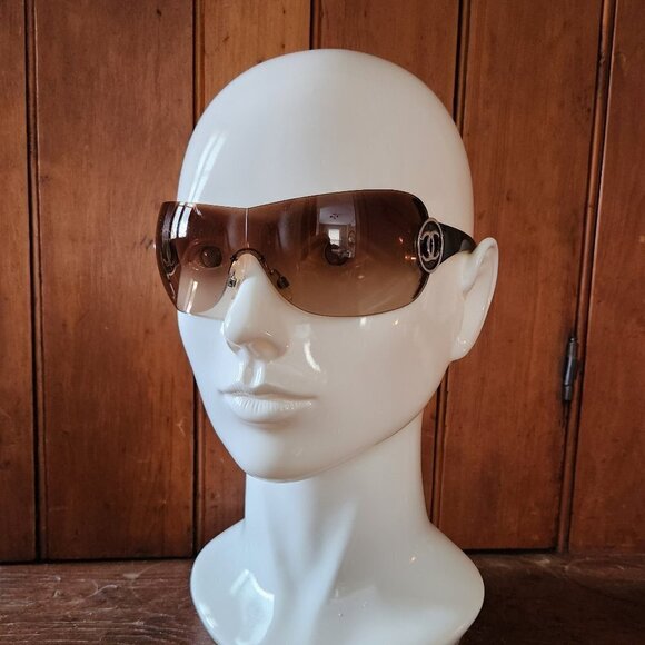 Chanel Monogram CC Wrap Around Sunglasses, Authentic - Picture 9 of 10